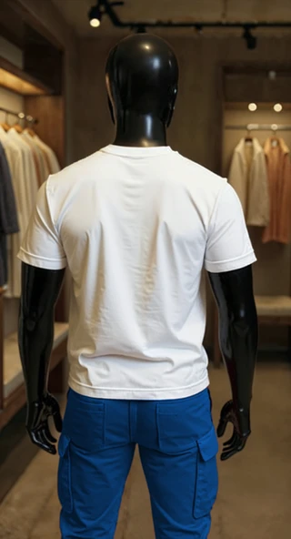 Erkek Beyaz Relaxed Fit %100 Pamuk Tişört – Suluboya & Çizgisel Model Baskılı - Resim 2