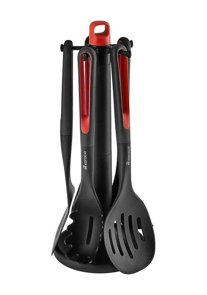 Karaca Marco Red 6 Parça Standlı Servis Seti - 2