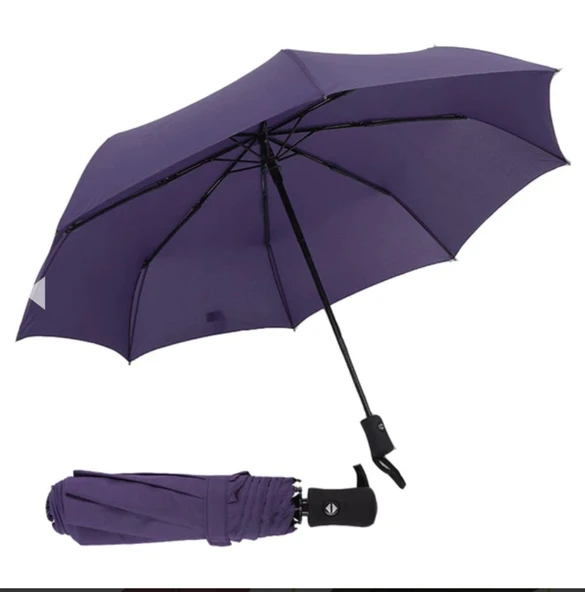 Drn Şemsiye Kırmızı Tam Otomatik Rüzgarda Kırılmayan To-4425 3760000406 - Resim 4