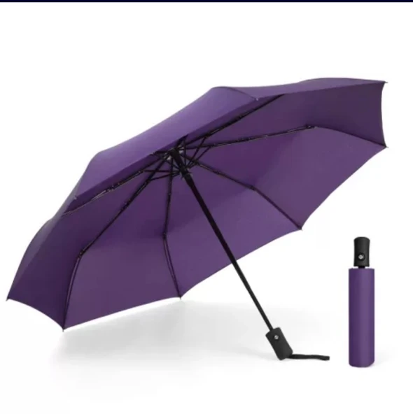 Drn Şemsiye Kırmızı Tam Otomatik Rüzgarda Kırılmayan To-4425 3760000406 ürün görseli 1