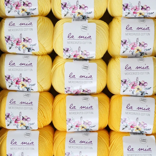 La Mia Mercerized Cotton Kehribar Seti - 4