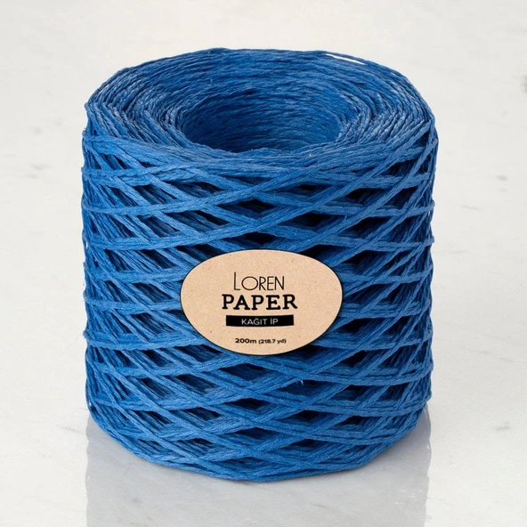 Loren Paper Saks Mavi Kağıt İpi - RH15 ürün görseli 1