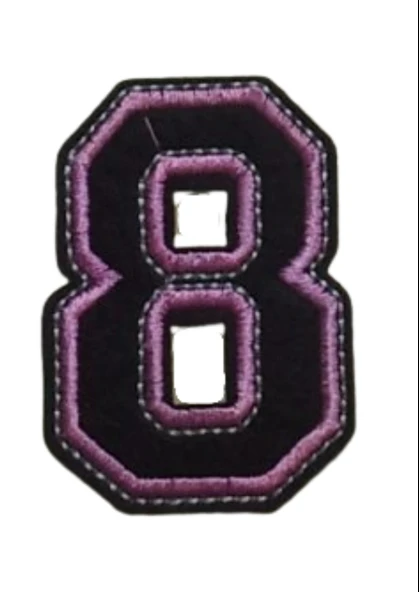 Aplike Ütü İle Yapışan 8  Rakamı  Arma 3x4 cm ürün görseli 1