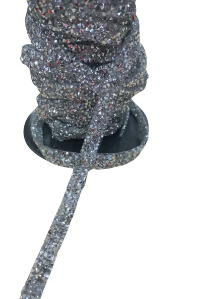 Silikonlu Yapıştırma Taş Şerit 2 cm Gümüş 5 Metre ürün görseli 1