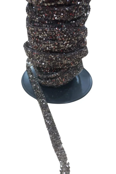 Silikonlu Yapıştırma Taş Şerit 2 cm Siyah 10 Metre - 1