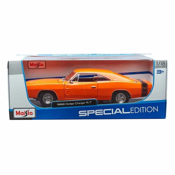 MAIS 31387 1969 Dodge Charger RT 1: 18  Model Araba -Necotoys ürün görseli