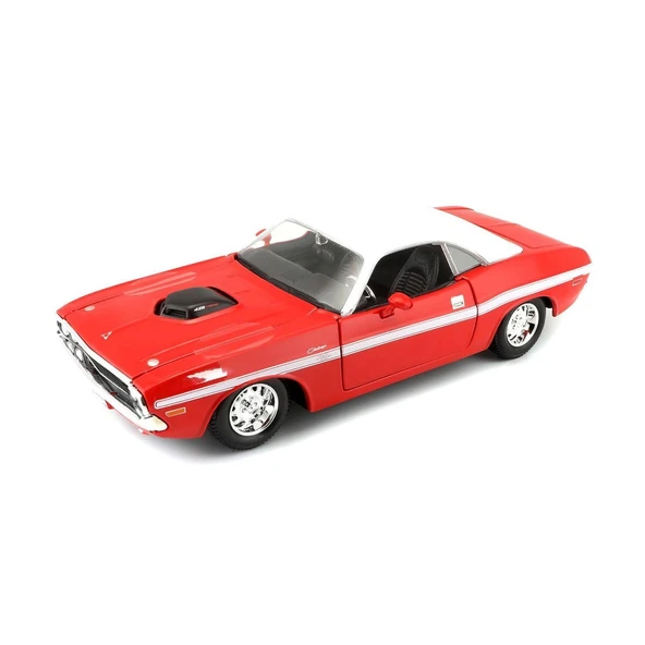 MAY 31263 1970 Dodge Challenger RT Coupe 1:24 Model Araba -Necotoys - Resim 2