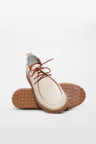 Hakiki Deri  Kadın Casual Ayakkabı 583ZA2610 - Resim 4