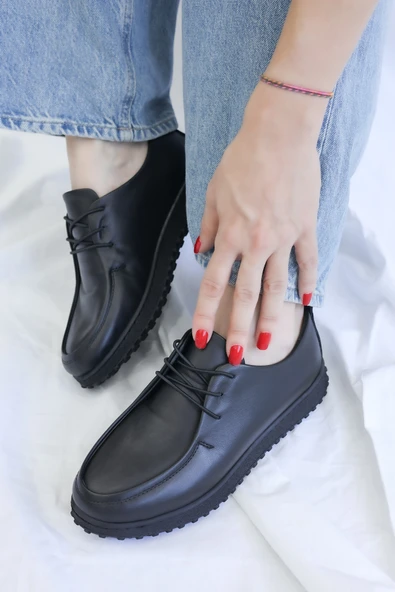 Hakiki Deri  Kadın Casual Ayakkabı 583ZA2610 - Resim 7