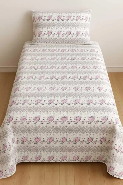 %100 PAMUK KAPİTONE TEK KİŞİLİK PİKE SETİ