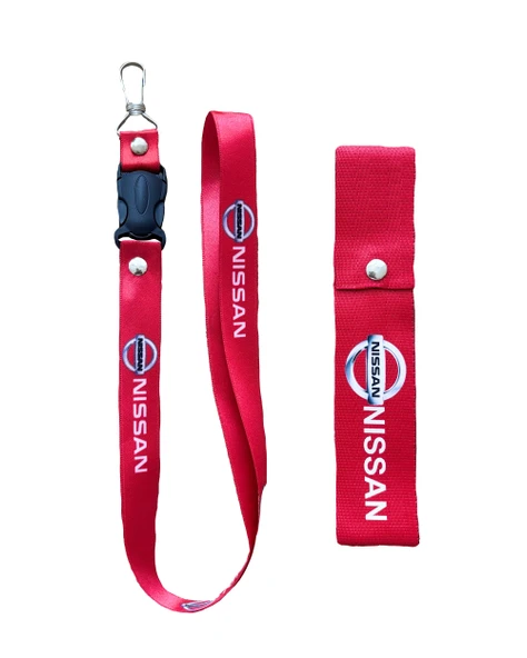 Nissan Uyumlu, Kırmızı Renk, Yüksek Kalite Oto Ayna Askısı, Ayna ipi ve Tampon ipi Set ürün görseli