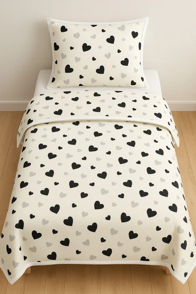 %100 PAMUK TEK KİŞİLİK KAPİTONE PİKE SETİ