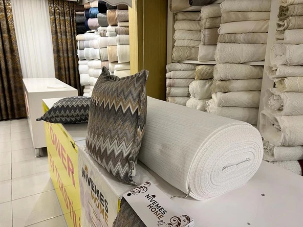 NİVEMESHOME BORAN 01 (45X45) ELYAF DOLGULU KIRLENT - Resim 3