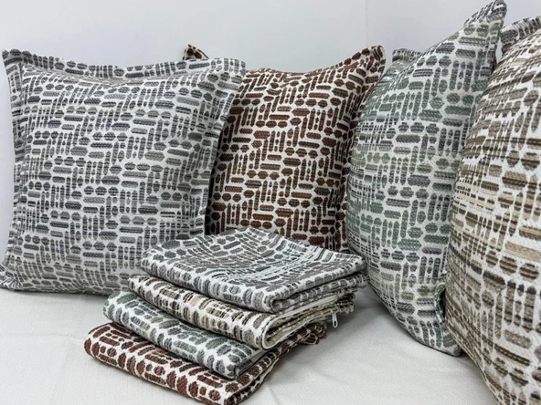 NİVEMESHOME ELYAF DOLGULU KIRLENT 45X45 LİSA 01 KİREMİT ürün görseli