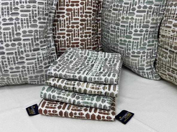 NİVEMESHOME ELYAF DOLGULU KIRLENT 45X45 LİSA 02 YEŞİL - 8