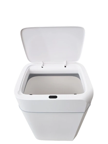 Sensörlü Otomatik Plastik Çöp Kovası 18 Litre-Beyaz Yerli Üretim - Resim 5