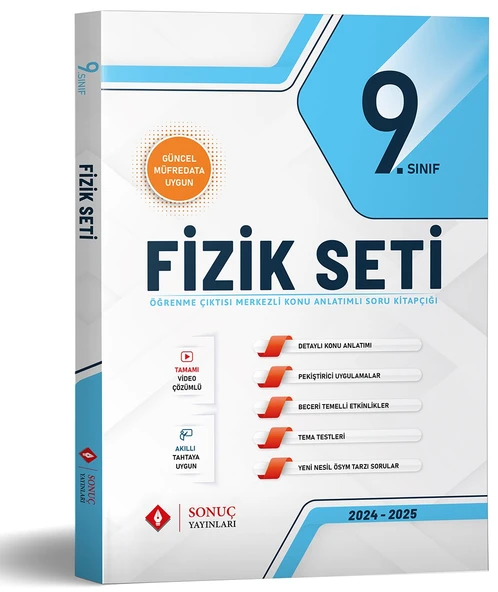 Sonuç 2026 9. Sınıf Fizik Modüler Set Güncel Müfredat
