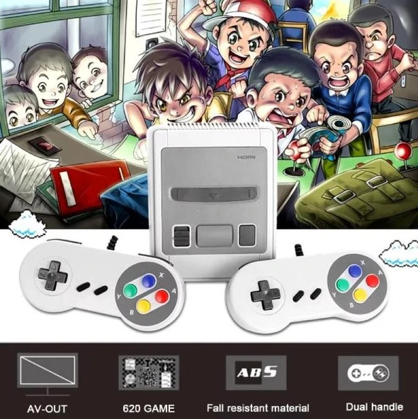 Zhltools 620 Oyunlu Mini Retro Atari Oyun Konsolu - Resim 6