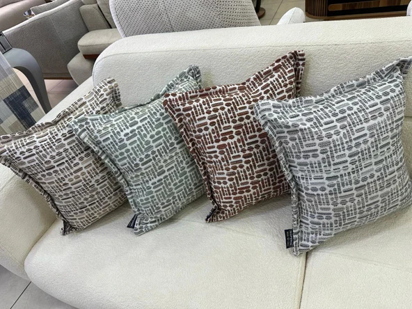 NİVEMESHOME ELYAF DOLGULU KIRLENT 45X45 LİSA 02 YEŞİL - 7