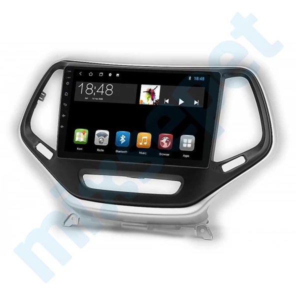 Maygo Maygo MYG-8128 Serisi Jeep Cherokee 2014-2017 Model Uyumlu 8GB Ram 128GB Hafıza 8+128 Carplay Android Auto Destekli Multimedya Navigasyonlu Teyp ürün görseli