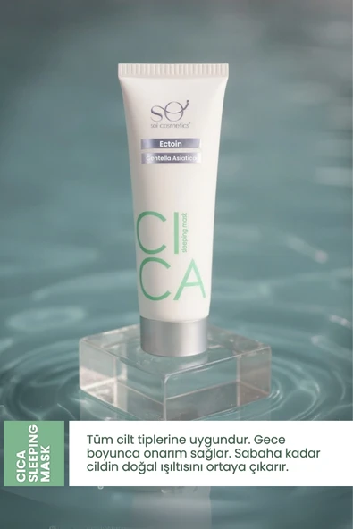 Cica Uyku Maskesi – Gece Boyu Cilt Onarımı ve Nemlendirme | Pürüzsüz ve Canlı Görünüm | 50 ML - 4