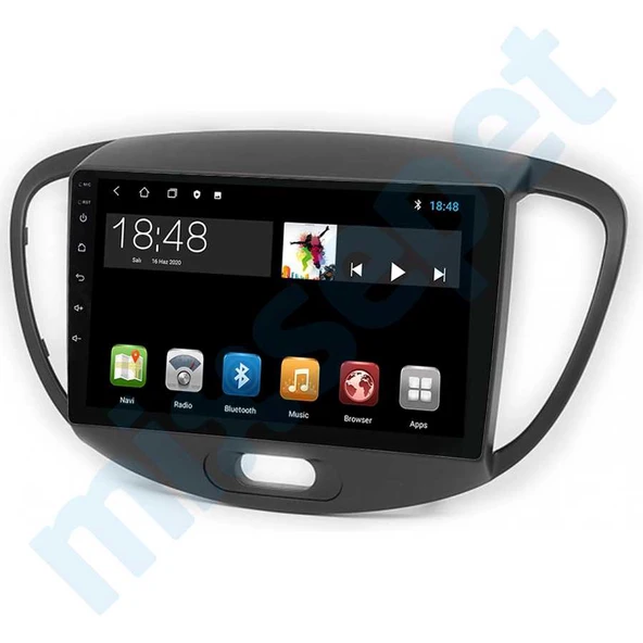 Maygo Maygo MYG-8128 Serisi Hyundai İ10 2008-2011 Model Uyumlu 8GB Ram 128GB Hafıza 8+128 Carplay Android Auto Destekli Multimedya Navigasyonlu Teyp ürün görseli