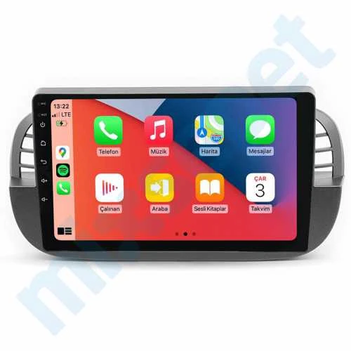 MAYGO Fiat 500 / 500C Siyah 2011-2015 4 GB Ram 64 GB Hafıza 9 İnç Android Auto ve CarPlay Multimedya Sistemi ürün görseli