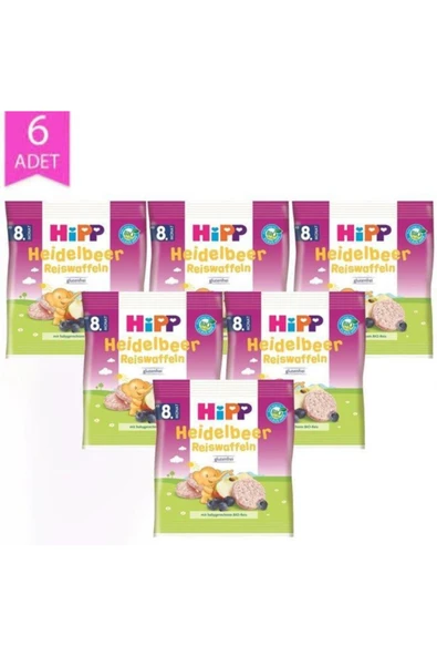 Bebek Gofreti 30gr Yaban Mersinli Pirinçli | 6 Adet ürün görseli