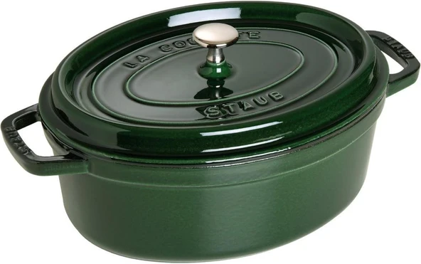 Staub La Cocotte Oval Fesleğen 27 cm Döküm Tencere Outlet