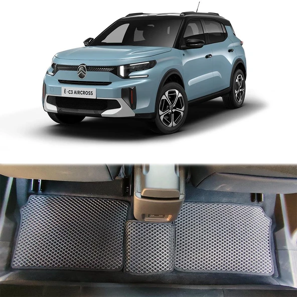 Bod Citroen C3 Aircross Elektrikli 3D Havuzlu Paspas 2025-Sonrası eC3 ürün görseli