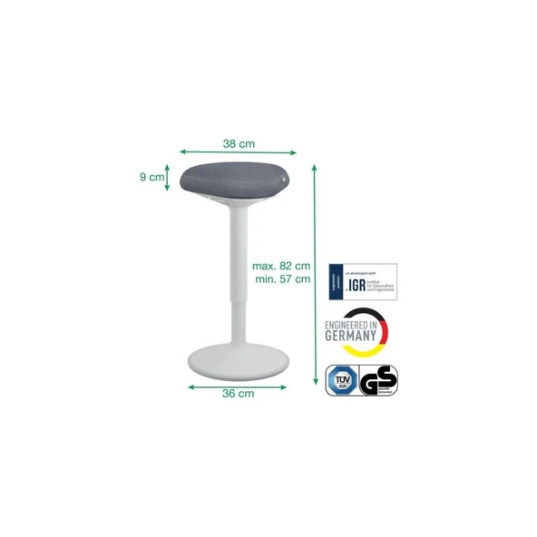 Leitz Ergo Active Akonforlu Oturaklı Sit Standing Tabure - 2