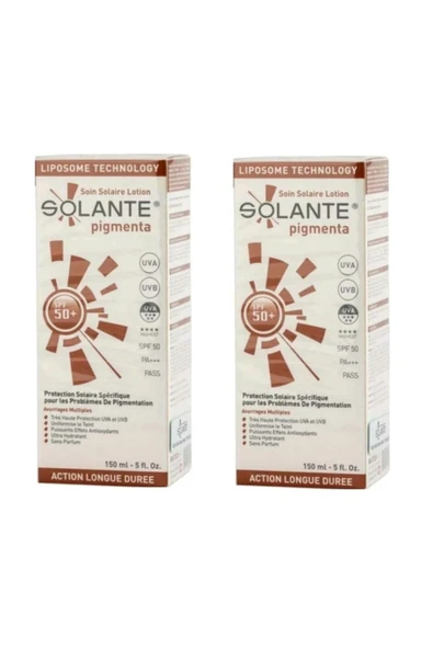 Solante Lekeli Ciltler Için Güneş Koruyucu Losyon - Pigmenta 50+ Sun Care Lotion 150 ml 2 Kutu ürün görseli