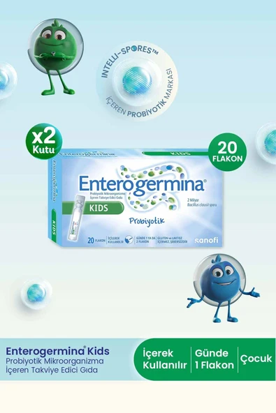 Enterogermina Kids 20 Flakon 2 Adet - 1