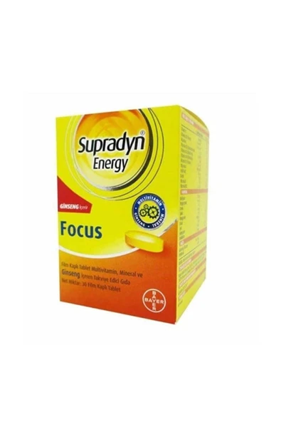 Bayer Supradyn Energy Focus 30 Tablet ürün görseli