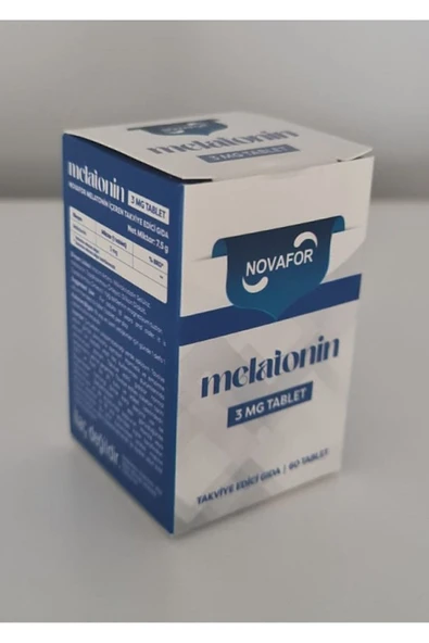 Nova İlaç NOVAFOR MELATONİN 3 MG 60 TABLET TAKVİYE EDİCİ GIDA - 2