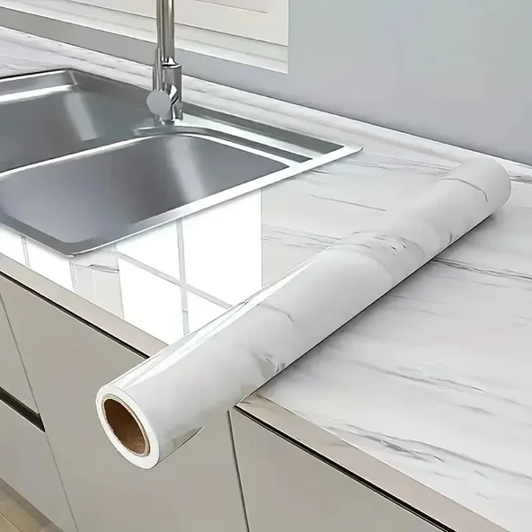 Mermer Desenli Kaplama Kağıdı 5 Metre - 1
