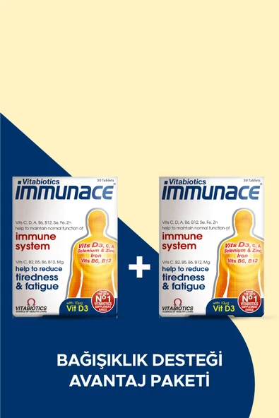 Immunace Demir, Çinko, Selenyum, Magnezyum, D Vitamini İçeren Bağışıklık Destek Paketi - 1