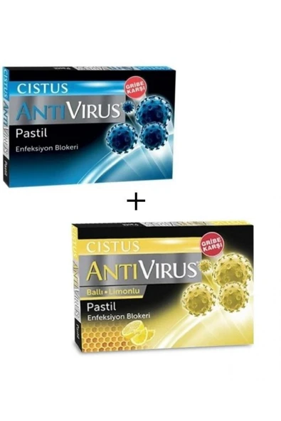 CISTUS Antivirus Bal Limon Ve Mentollü Boğaz Pastili 10 Pastil Avantaj Paketi - 1
