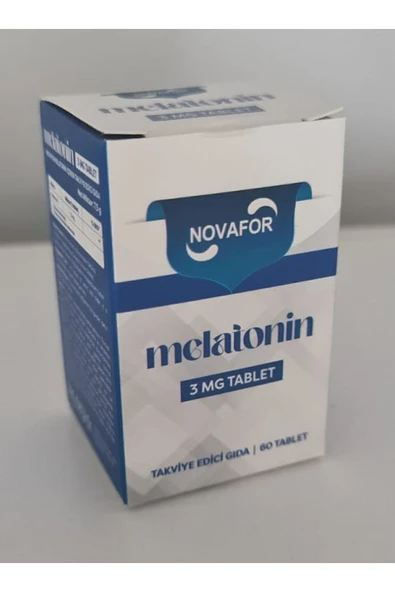 Nova İlaç NOVAFOR MELATONİN 3 MG 60 TABLET TAKVİYE EDİCİ GIDA - 1