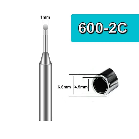 Bakon 600-2C KesikYedek Havya Ucu ( 2mm ) ( BK90-60-863-881 Modelleriyle uyumlu) (1 Adet Fiyatıdır) - 3
