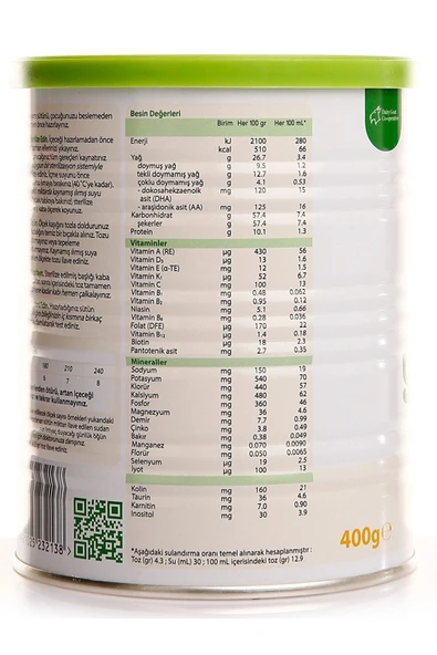 Golden Goat 3 Numara 12 Ay Keçi Sütü Bazlı Devam Sütü 400 gr - 2