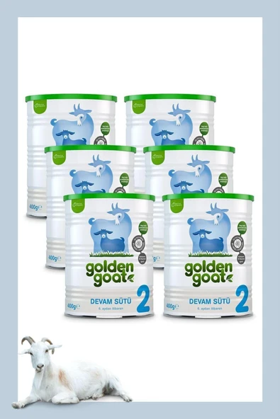Golden Goat Keçi Devam Sütü 2 Numara 400 gr 6'lı Paket - 1