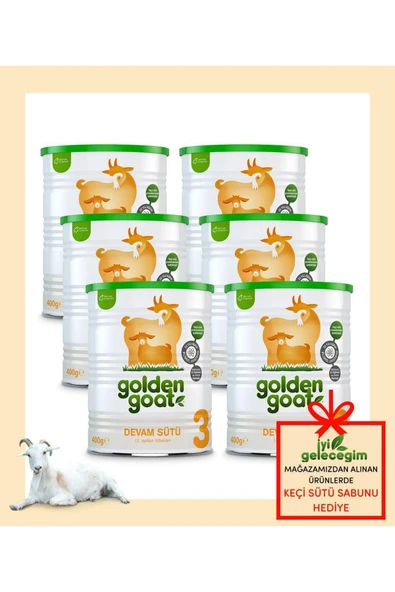Golden Goat Keçi Devam Sütü 3 Numara 400 gr 6'lı Paket ürün görseli