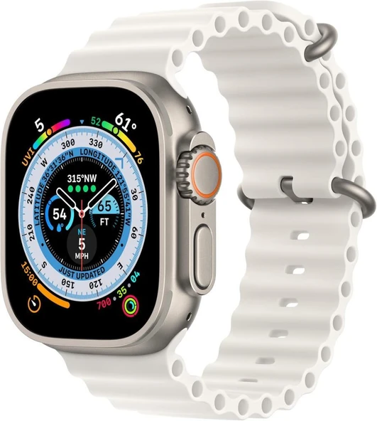 Apple Watch 49mm Beyaz Ocean Kordon Uzatma Kiti Outlet - 3