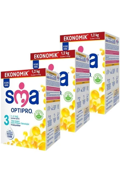 SMA Optipro 3 Probiyotik Devam Sütü 1200 gr 3 Adet ürün görseli