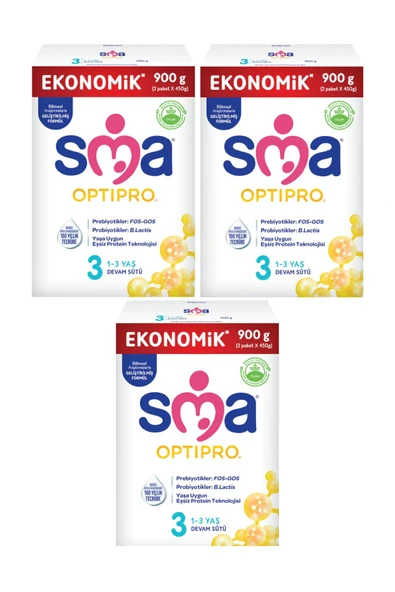 SMA OPTIPRO 3 Numara 900 GR 3 Paket (2700 GR) - 1