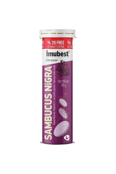 İmubest Sambucus Nigra & Vitamin C & Çinko 24 Efervesan Tablet ürün görseli