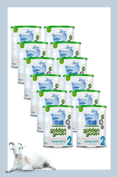 Golden Goat Keçi Devam Sütü 2 Numara 400 gr 12'li Paket - 1