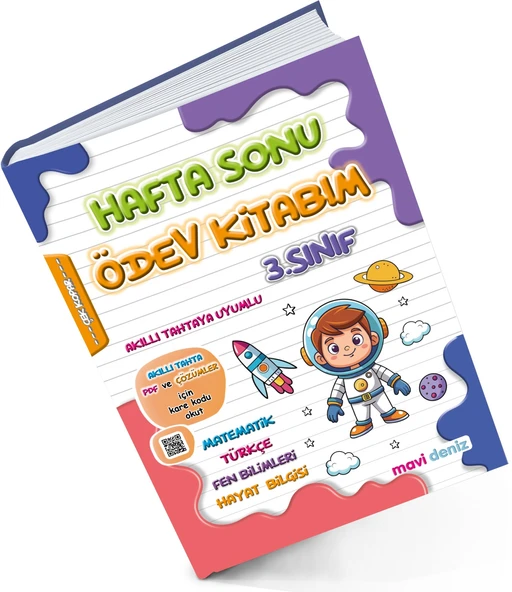 Mavi Deniz 2024 3. Sınıf Hafta Sonu Ödev Kitabım ürün görseli