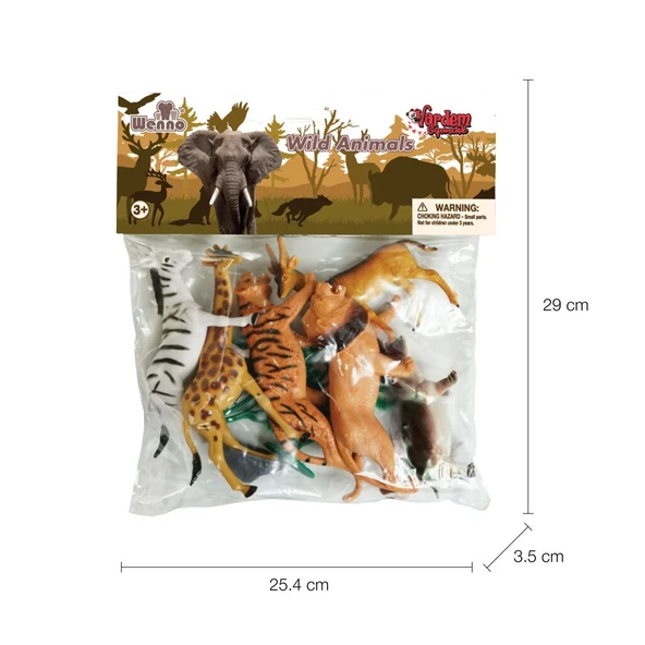 Nessiworld 9115,9116,9117 Poşette 9 parça Hayvan Seti ürün görseli 1